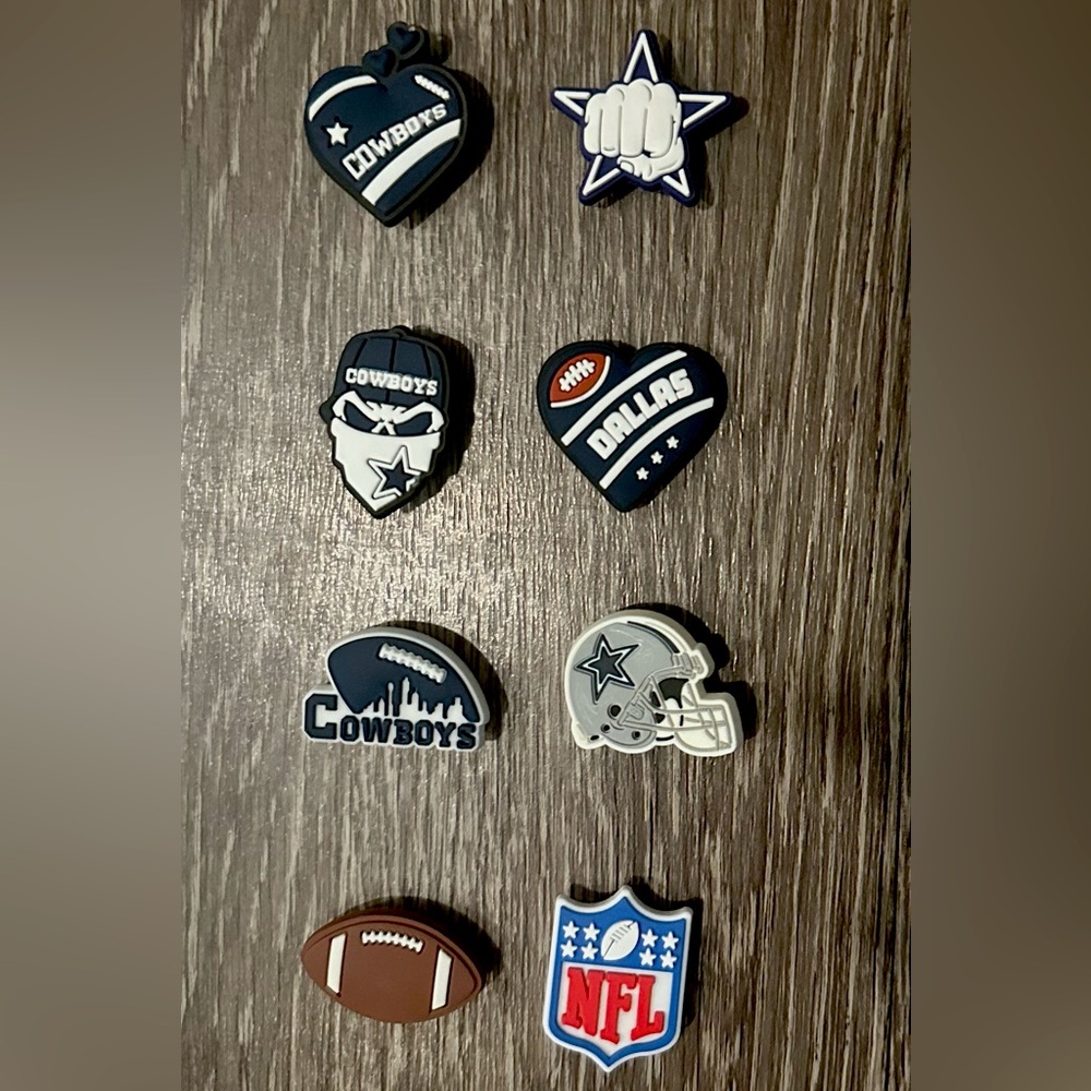 NFL Dallas Cowboys Football Croc Charm Jibbitz